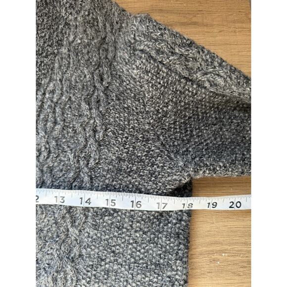 United Arrows Green Label Relaxing Wool Cardigan Sweater Gray Shawl Men’s S - Picture 4 of 6